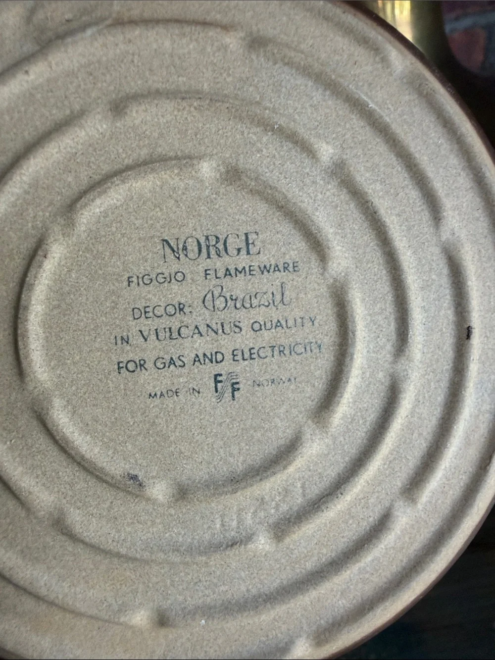 NORGE Figgjo Flameware Pan Made in Norway